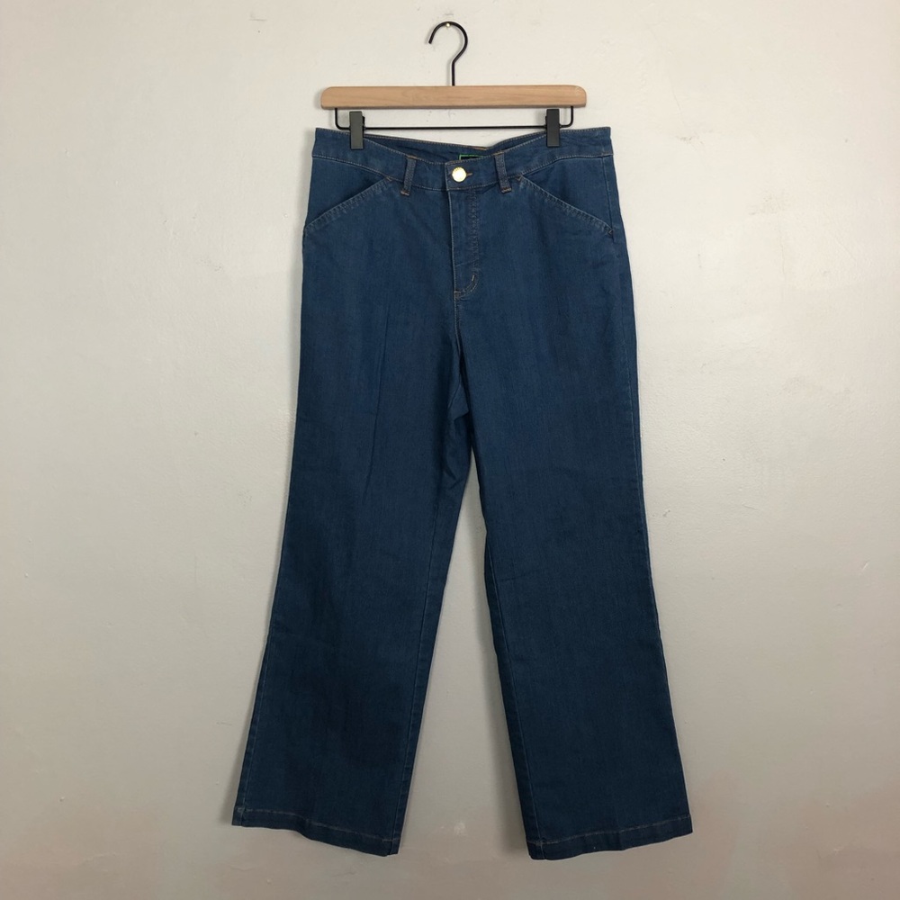 C Wonder Wide Leg Jeans Medium Wash Petite 12